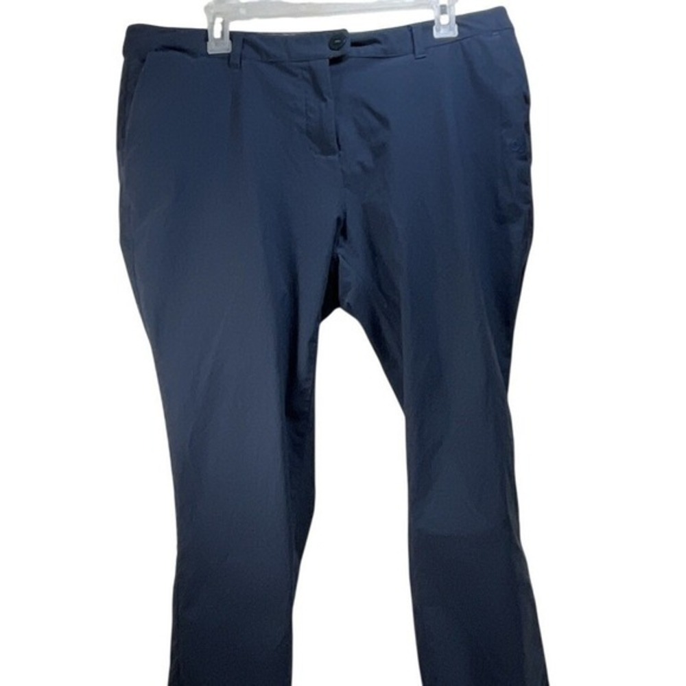 Craghoppers Pants Womens 14 XXL Blue Prostretch‎ Flat Front Chino Outdoor hike